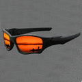 Schwarz-rote Sport-Sonnenbrille aus Polycarbonat