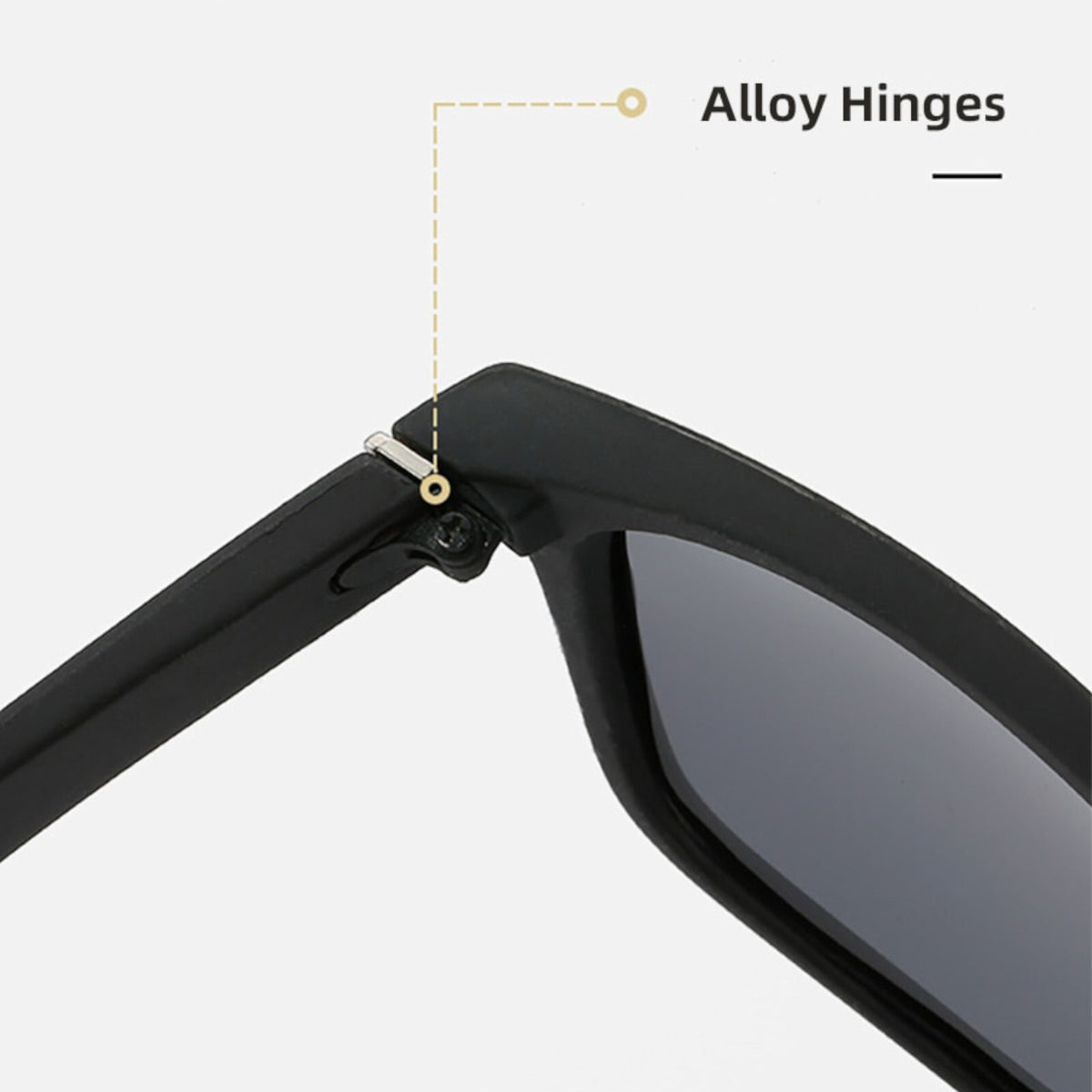 Schwarz-blaue polarisierte Sonnenbrille mit Spiegelgläsern