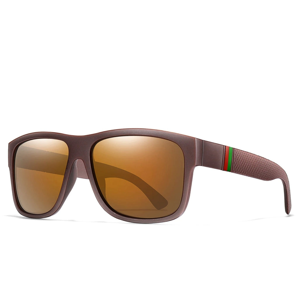 Stylische Sonnenbrille Matt Gläser Braun Cool 5417 BR