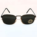 Schwarz-kupferne Vintage-Retro-Sonnenbrille Unisex