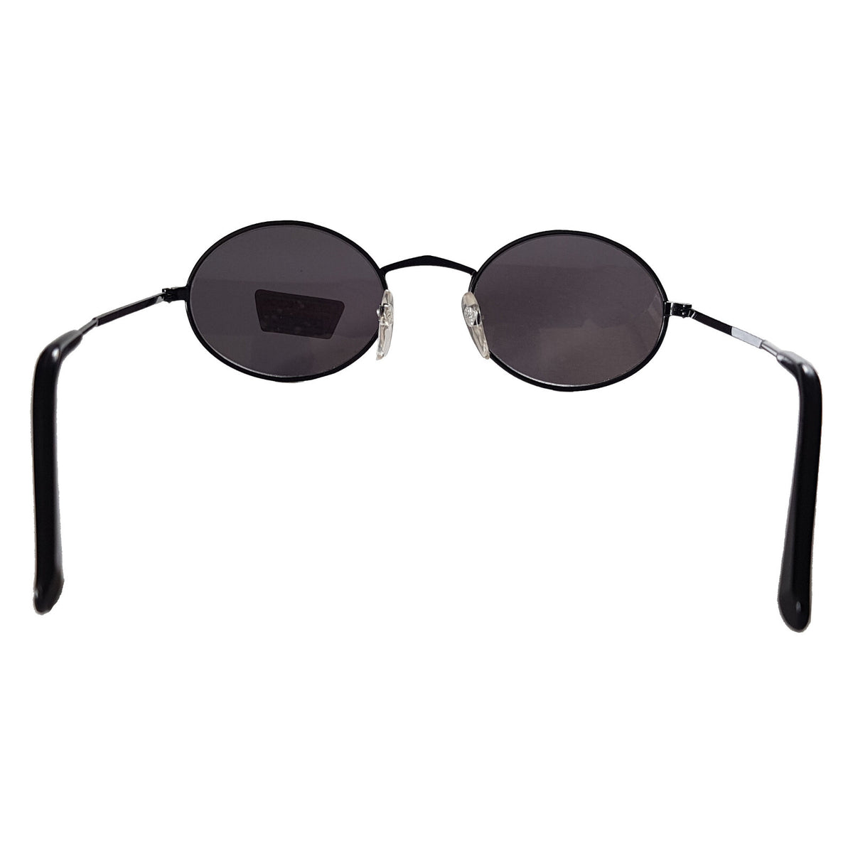 Runde schwarze Steampunk-Sonnenbrille verspiegelt