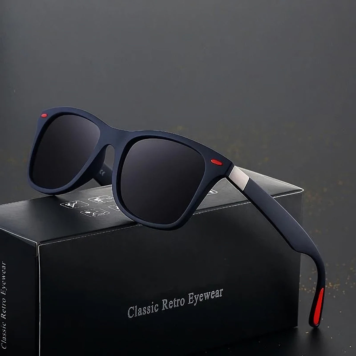 Matt-blaue polarisierte Blues-Brothers Sonnenbrille