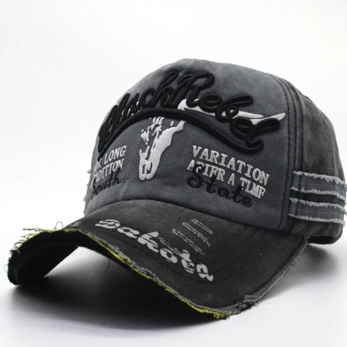 Schwarz-graue Black Rebel Vintage-Basecap