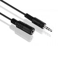 1m Audio Kabel 3,5mm Klinke Verlängerung Verlängerungskabel Klinkenkabel schwarz