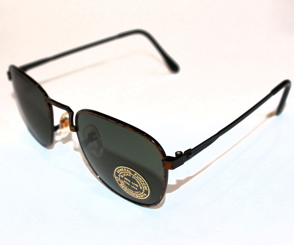 Schwarz-kupferne Vintage-Retro-Sonnenbrille Unisex