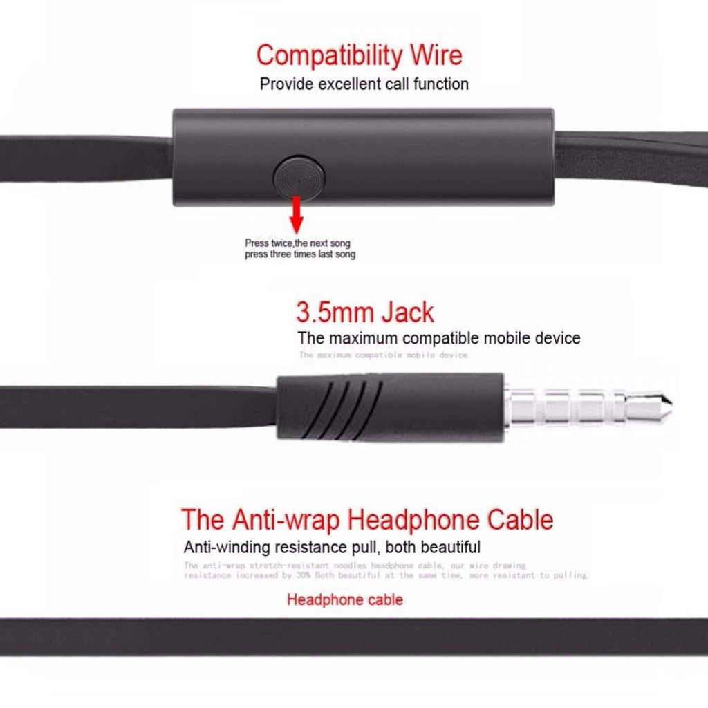 Super Bass In-Ear Kopfhörer Headset Earphone JM12 für Samsung Xiaomi LG HTC