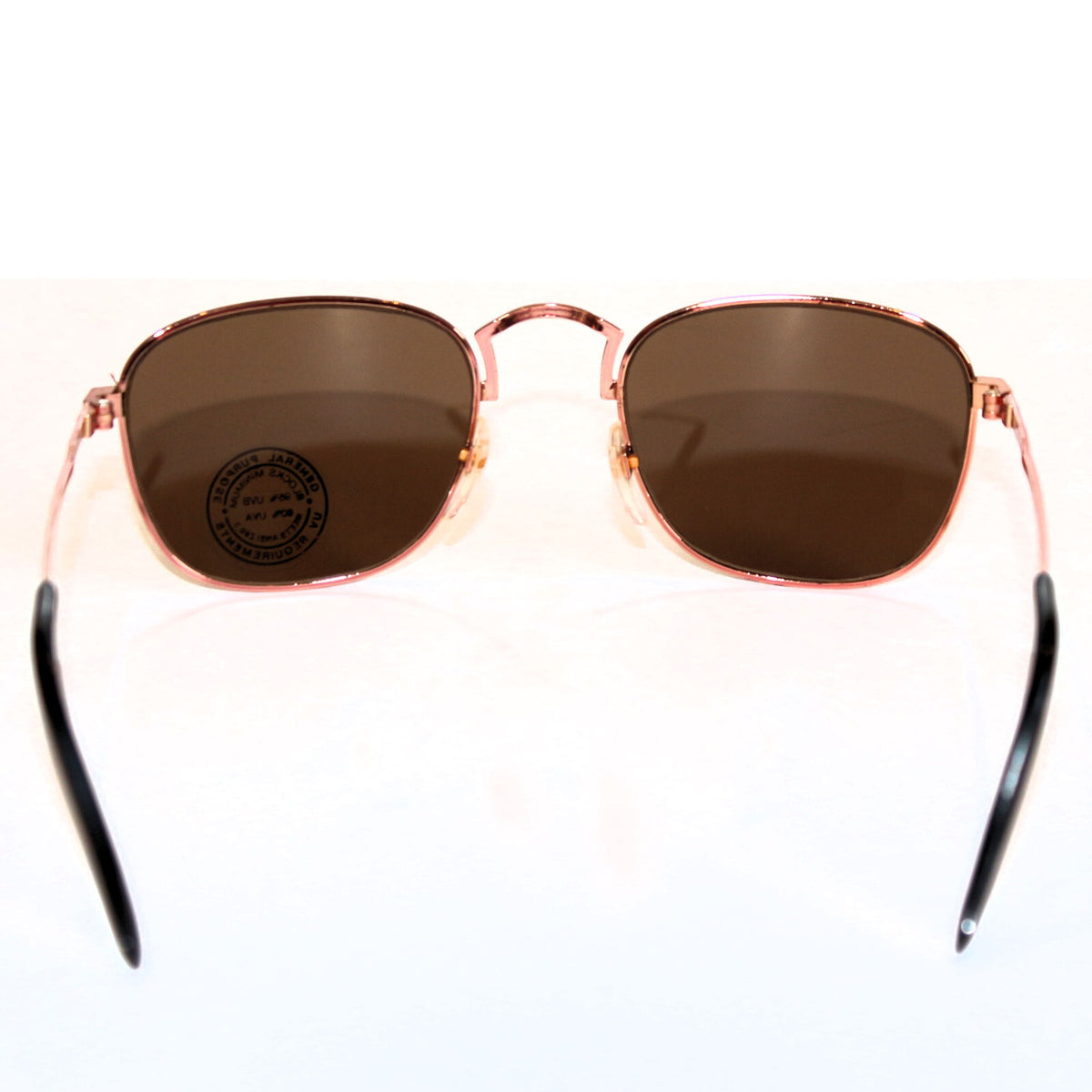Kupfer-schwarze Vintage-Retro-Sonnenbrille Unisex