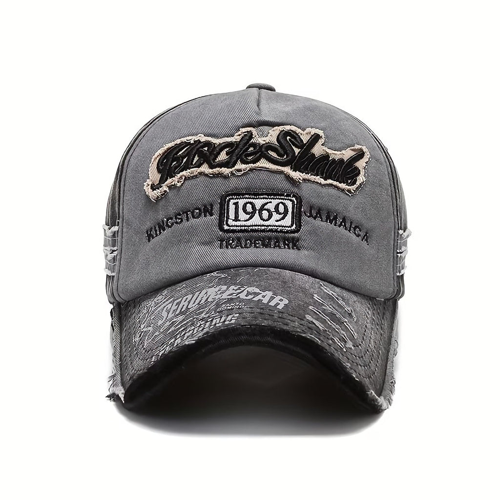 Rock Shark 1969 Vintage Basecap in Schwarz-Grau