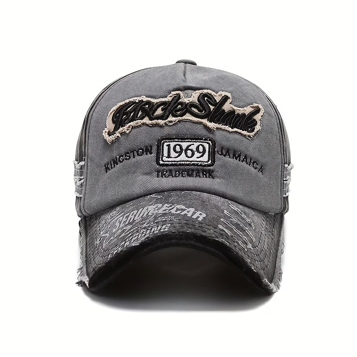 Rock Shark 1969 Vintage Basecap in Schwarz-Grau