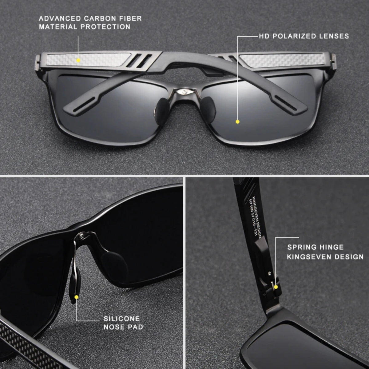 Kingseven N7180 polarisierte Piloten-Sonnenbrille