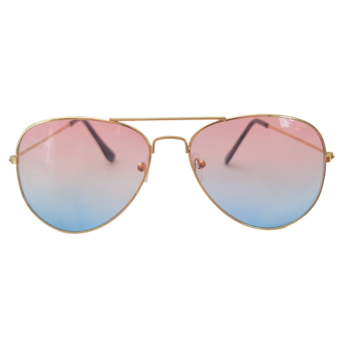 Rot-blaue Fashion Piloten-Sonnenbrille