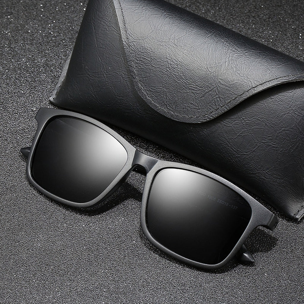 Schwarze TR90 Men-in-Black Sonnenbrille