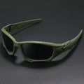 Schwarz-dunkelgraue Sport-Sonnenbrille