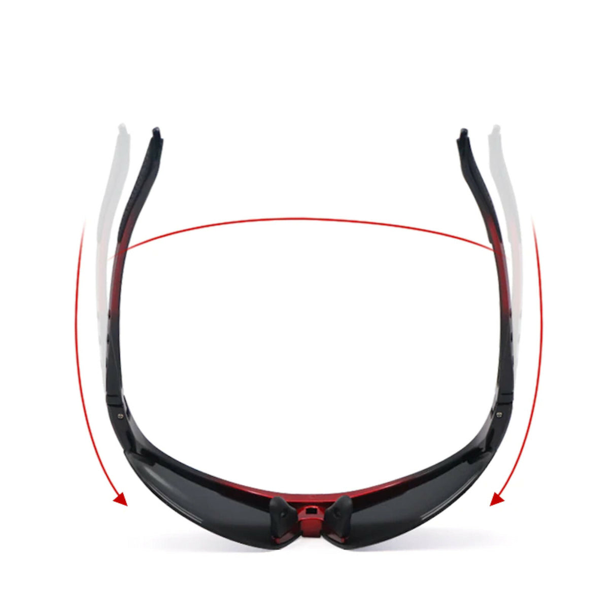 Rote polarisierte Sport-Sonnenbrille X4