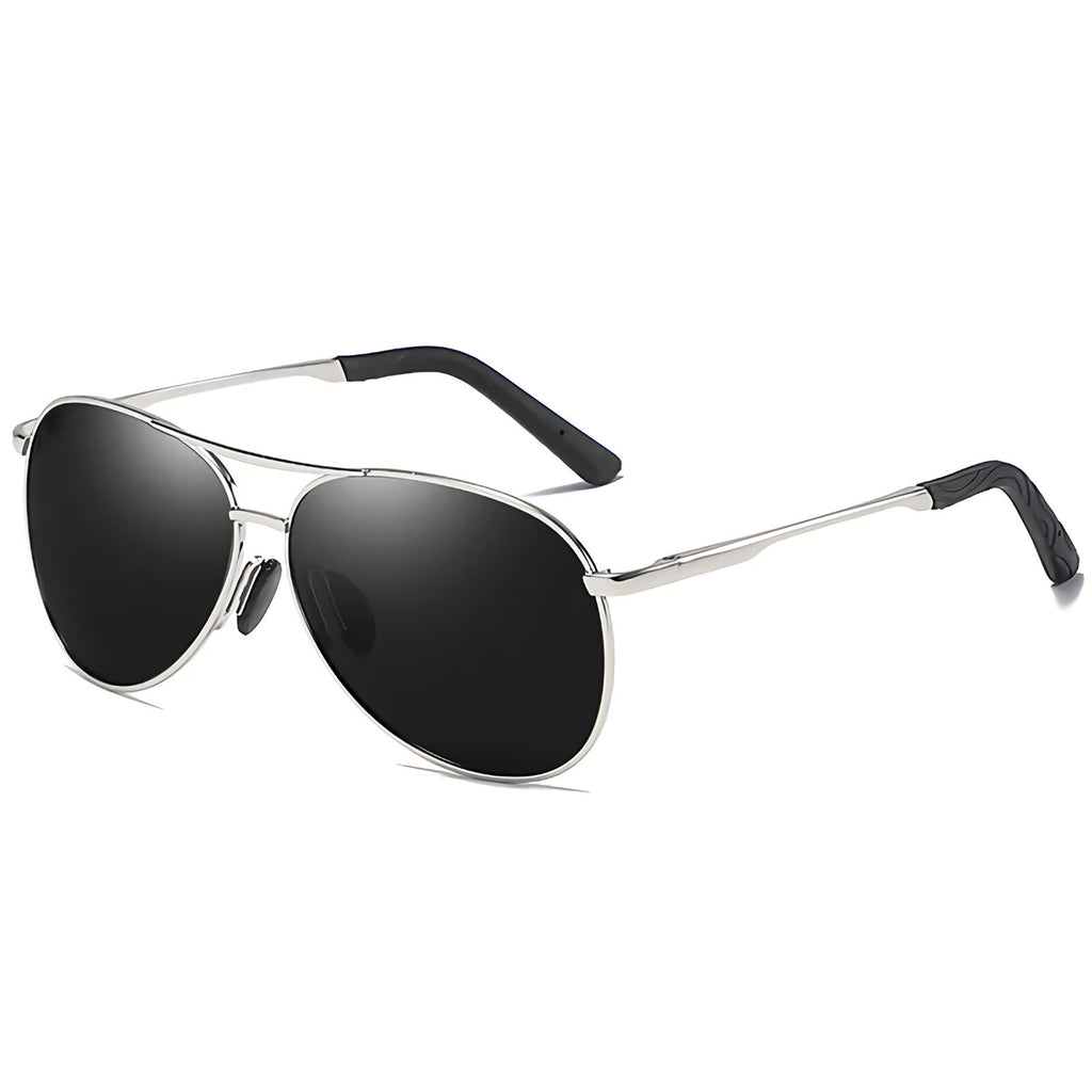 Schwarz-rot-goldene Piloten-Sonnenbrille