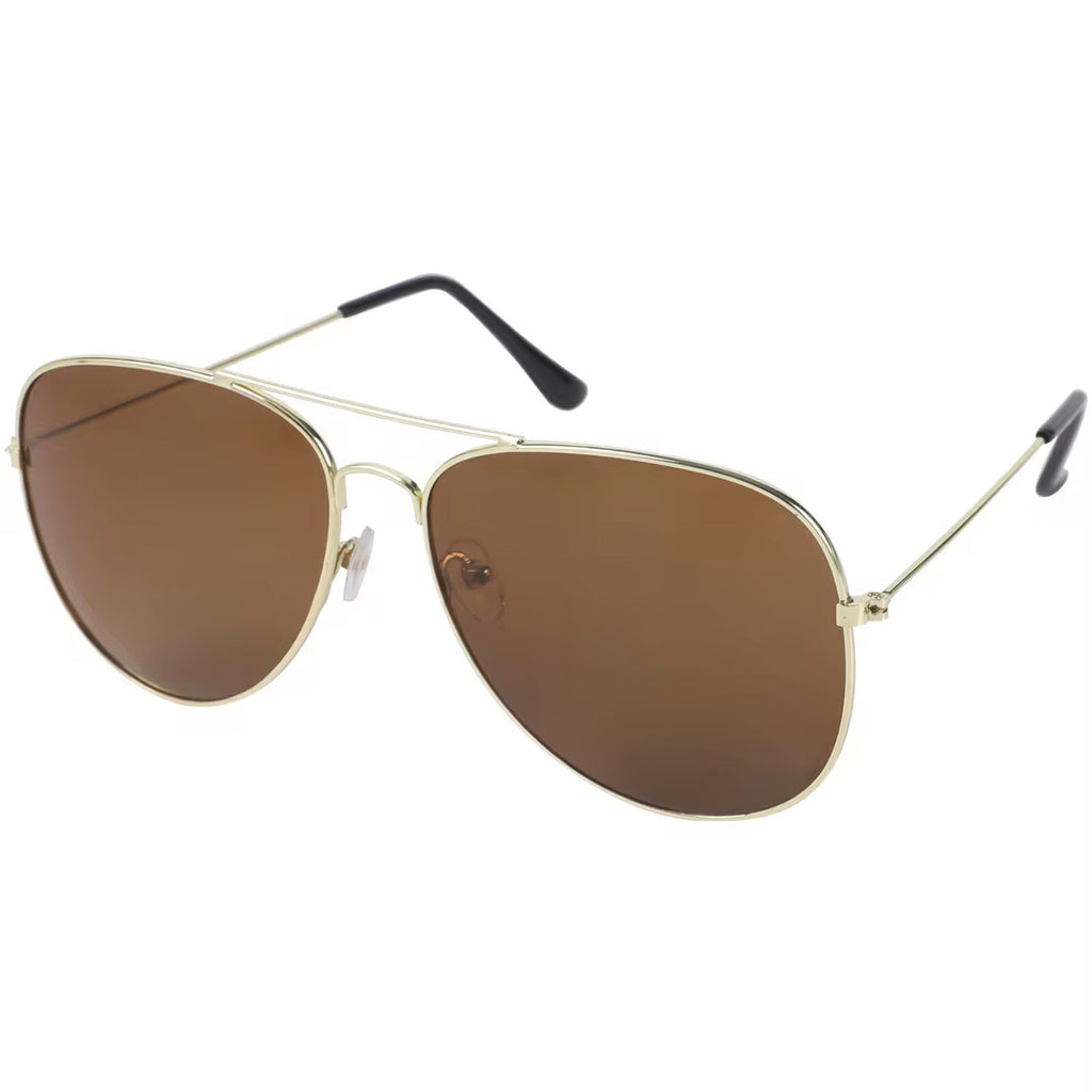 Gold-braune Piloten-Sonnenbrille