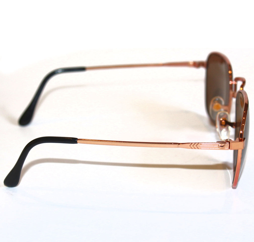 Kupfer-schwarze Vintage-Retro-Sonnenbrille Unisex