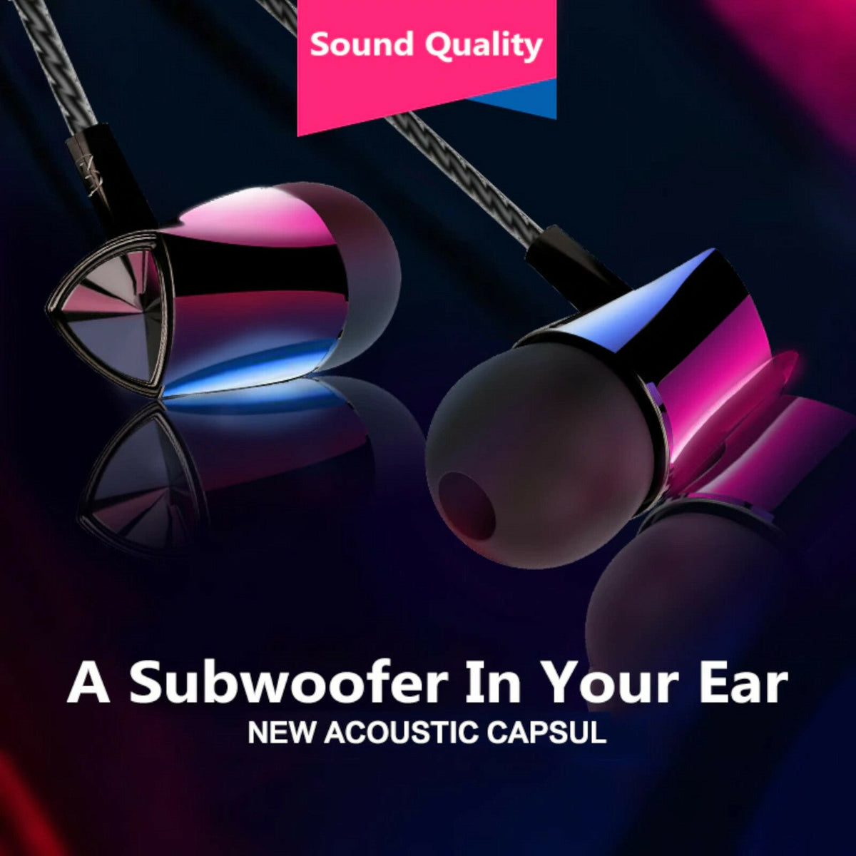 Super Bass In-Ear Kopfhörer Ohrhörer X10 Headset Earphone Headphone + PU-Tasche
