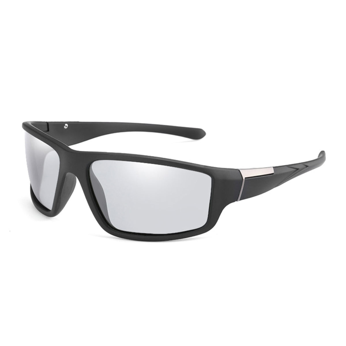 Matt-schwarze photochrome polarisierte Sonnenbrille