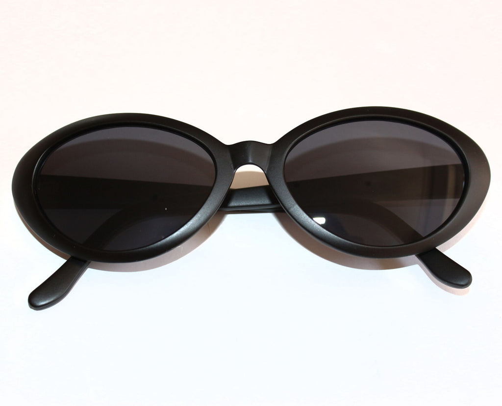 Mattschwarze Cat-Eye-Sonnenbrille
