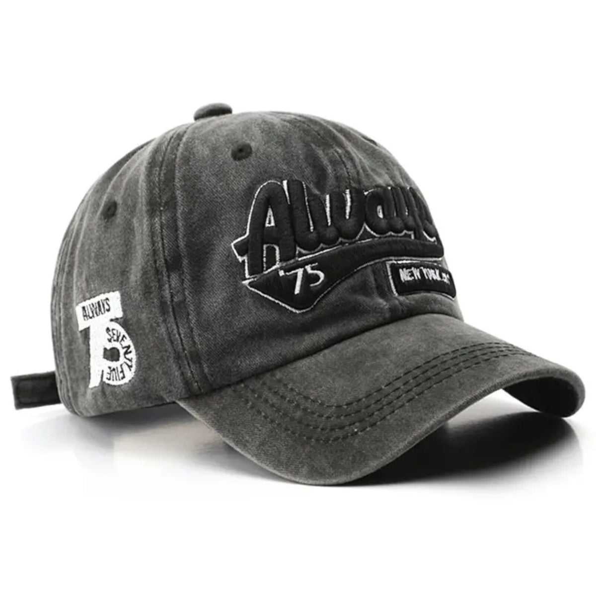 Always Vintage-Basecap aus Baumwolle mit Retro-Stickerei