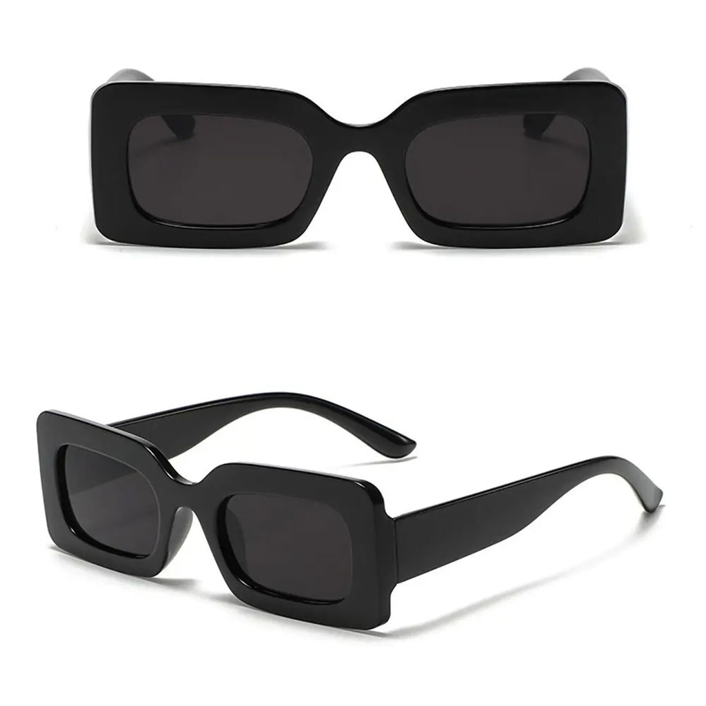 Glänzend schwarze Retro-Partybrille