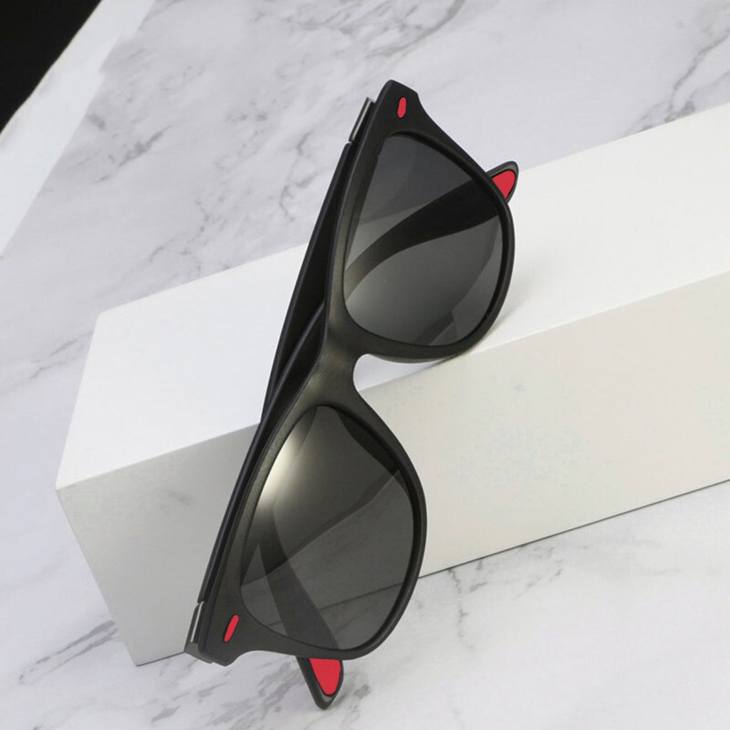 Mattschwarze polarisierte Blues-Brothers-Sonnenbrille