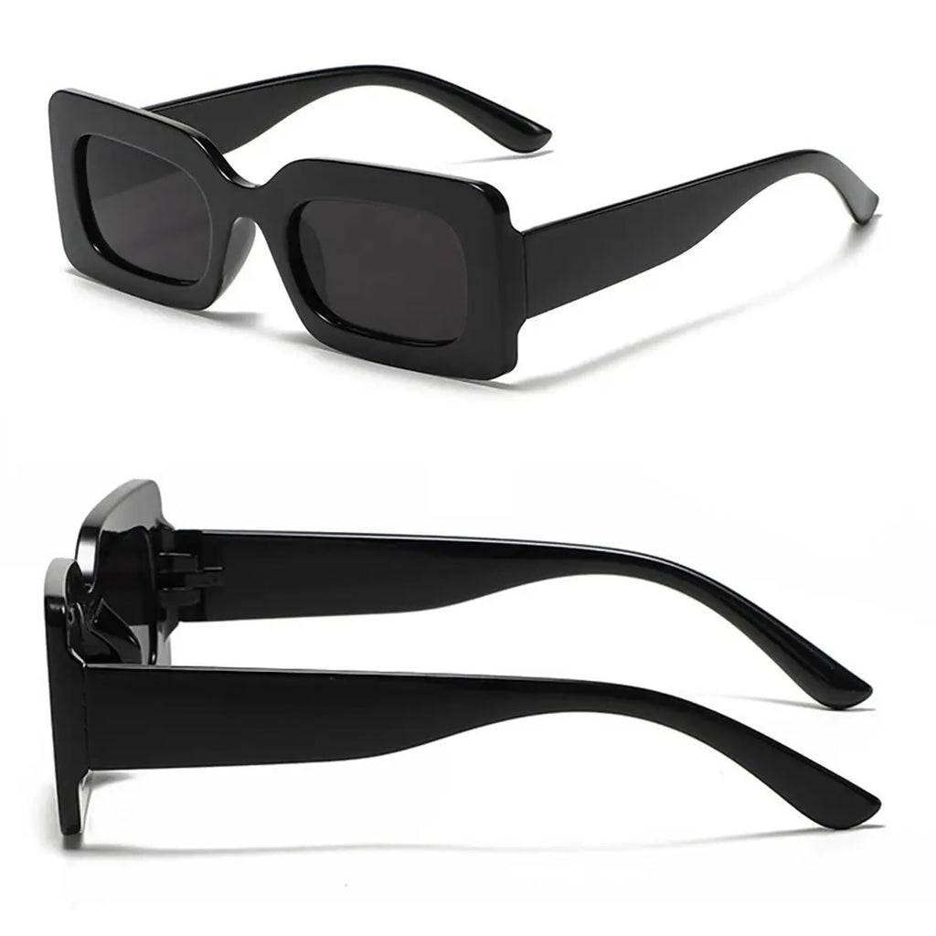 Glänzend schwarze Retro-Partybrille