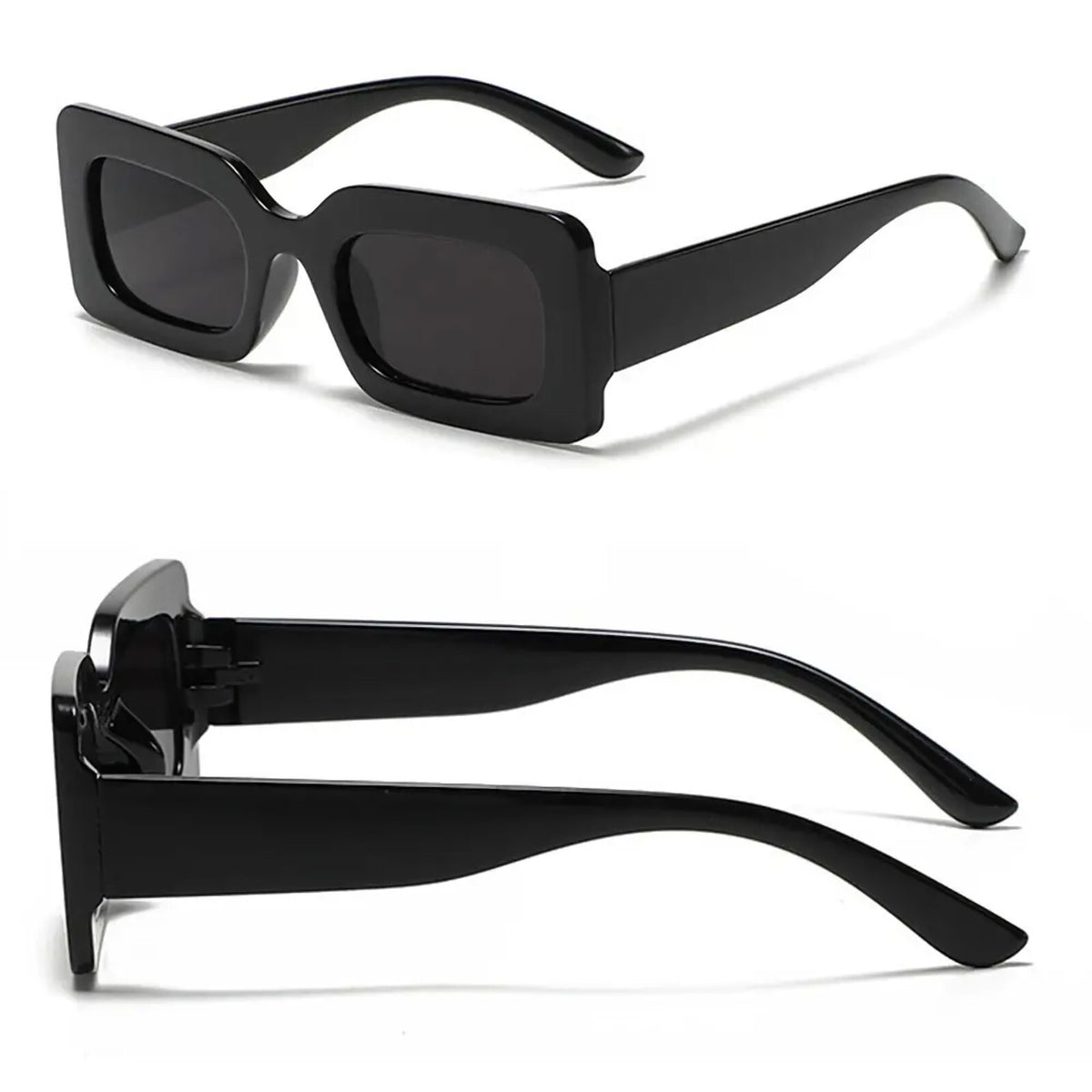 Glänzend schwarze Retro-Partybrille