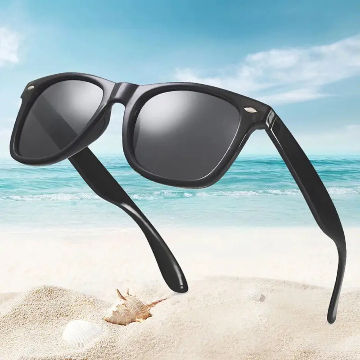 Schwarze Blues-Brothers Sonnenbrille extra-dunkel