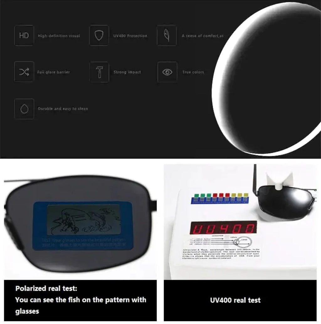 Schwarze Piloten-Sonnenbrille aus Aluminium-Magnesium
