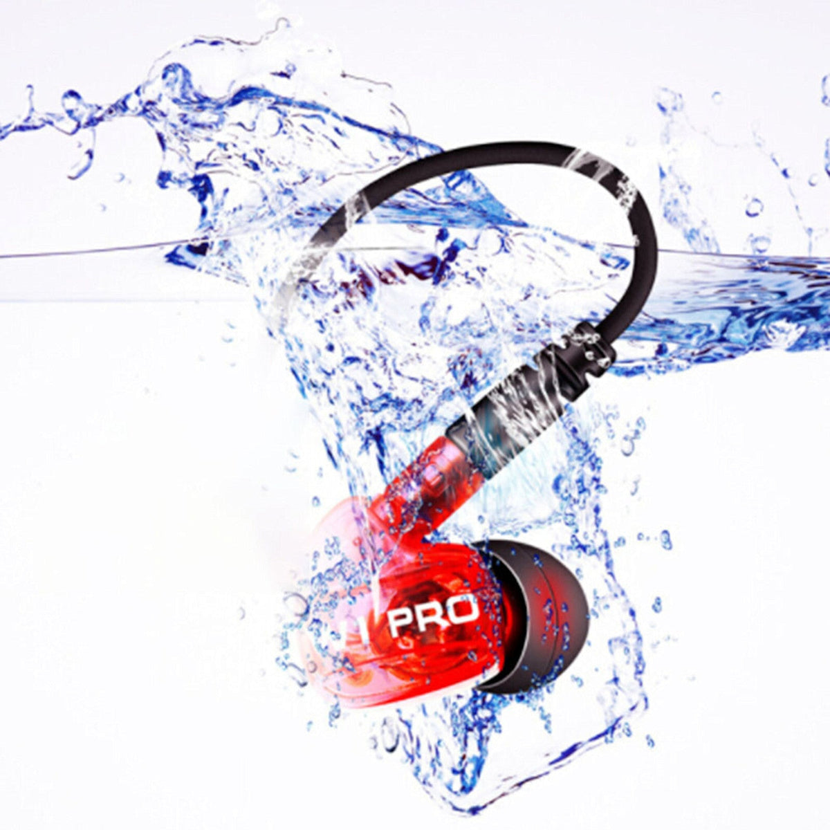 Super Bass High-End In Ear Kopfhörer QKZ W1 Rot Ohrhörer austauschbare Kabel