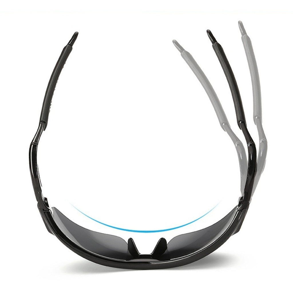 Schwarze polarisierte Sportbrille X1 für Rennrad und Triathlon