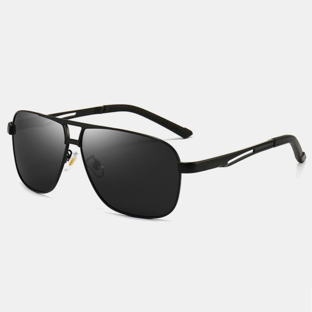 Schwarz-goldene Piloten-Sonnenbrille