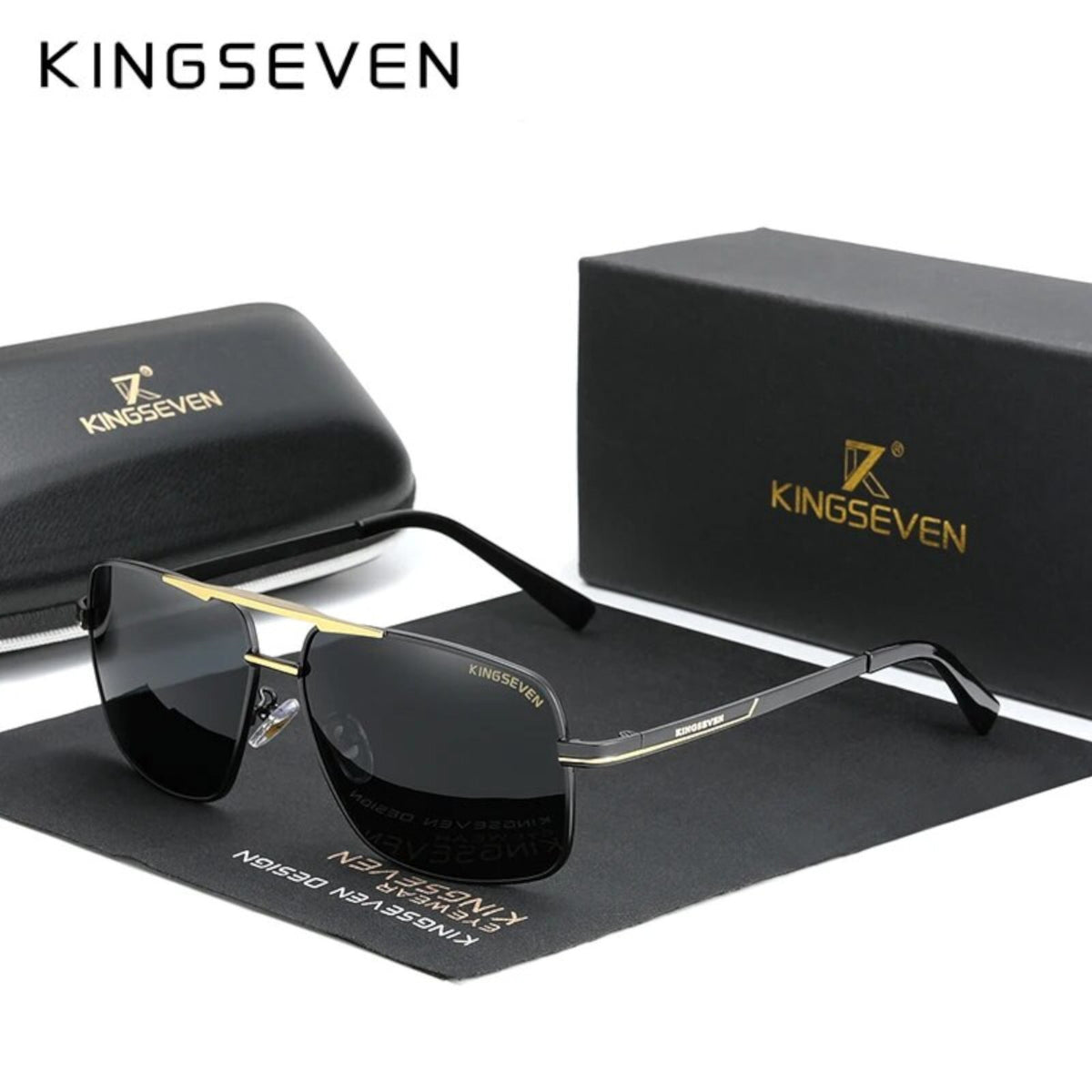 Kingseven N7891 polarisierte Piloten-Sonnenbrille