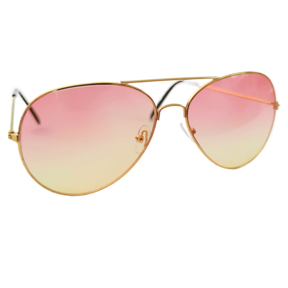 Rot-gelbe Fashion Piloten-Sonnenbrille