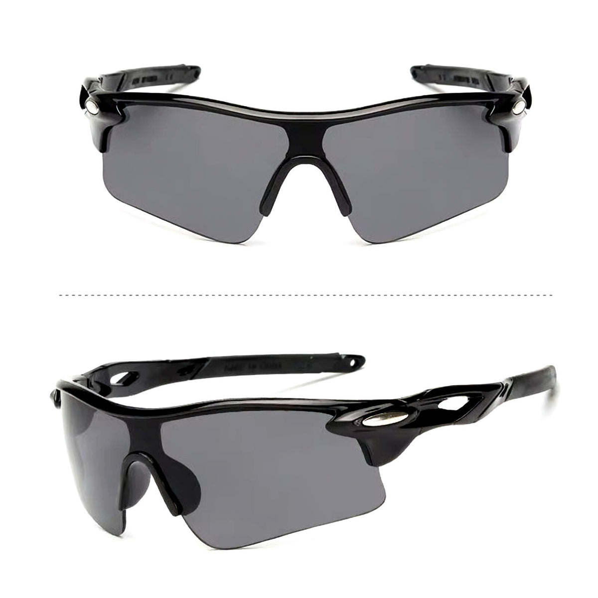 Schwarze polarisierte Sportbrille X1 für Rennrad und Triathlon