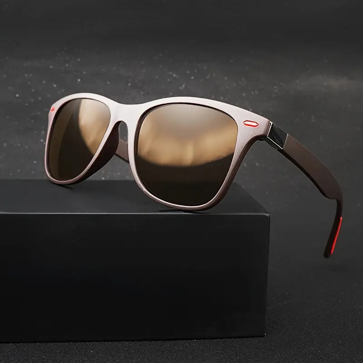 Matt-braune polarisierte Blues-Brothers Sonnenbrille