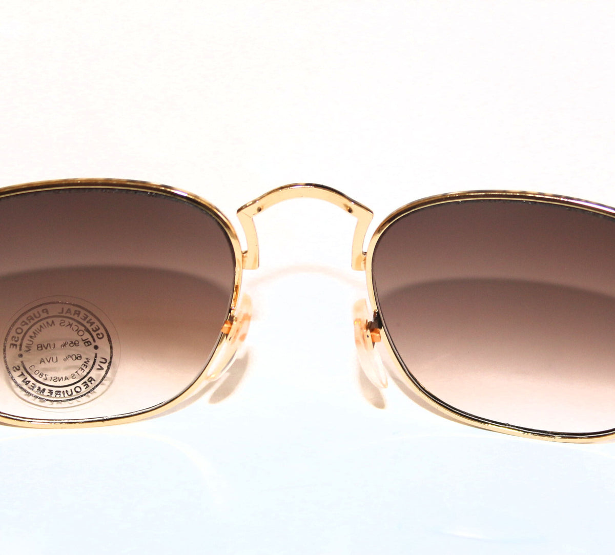 Gold-schwarze Vintage-Retro-Sonnenbrille Unisex