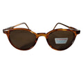Braune Cat-Eye-Sonnenbrille mit braunen Gläsern