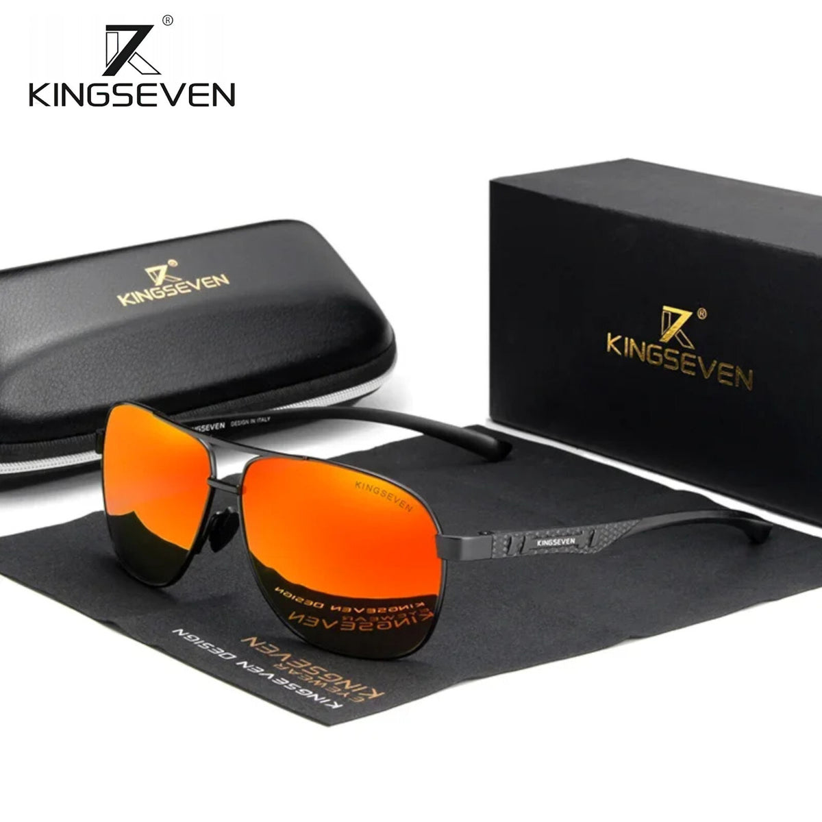 Kingseven N7188 polarisierte Piloten-Sonnenbrille