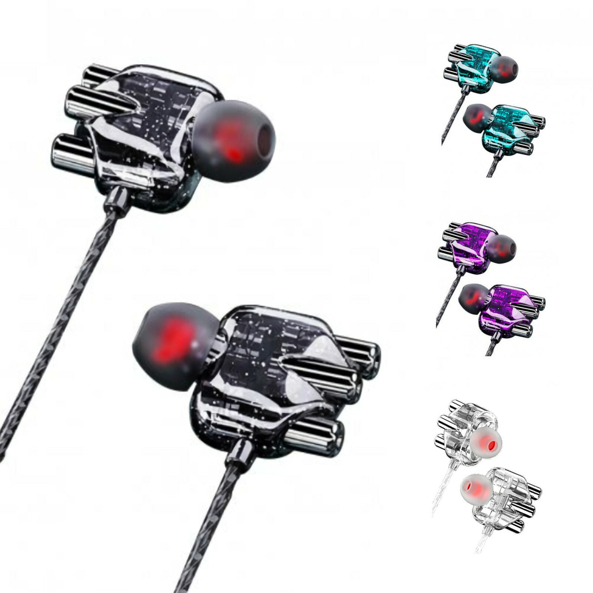 3K X30 In-Ear-Headset mit Mikrofon und Tasche