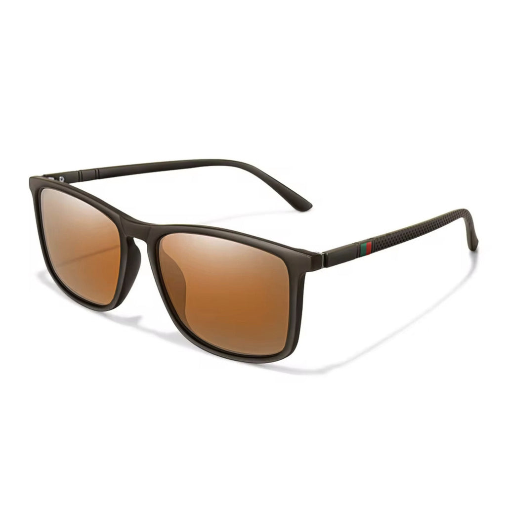 Matt-braune polarisierte Sonnenbrille