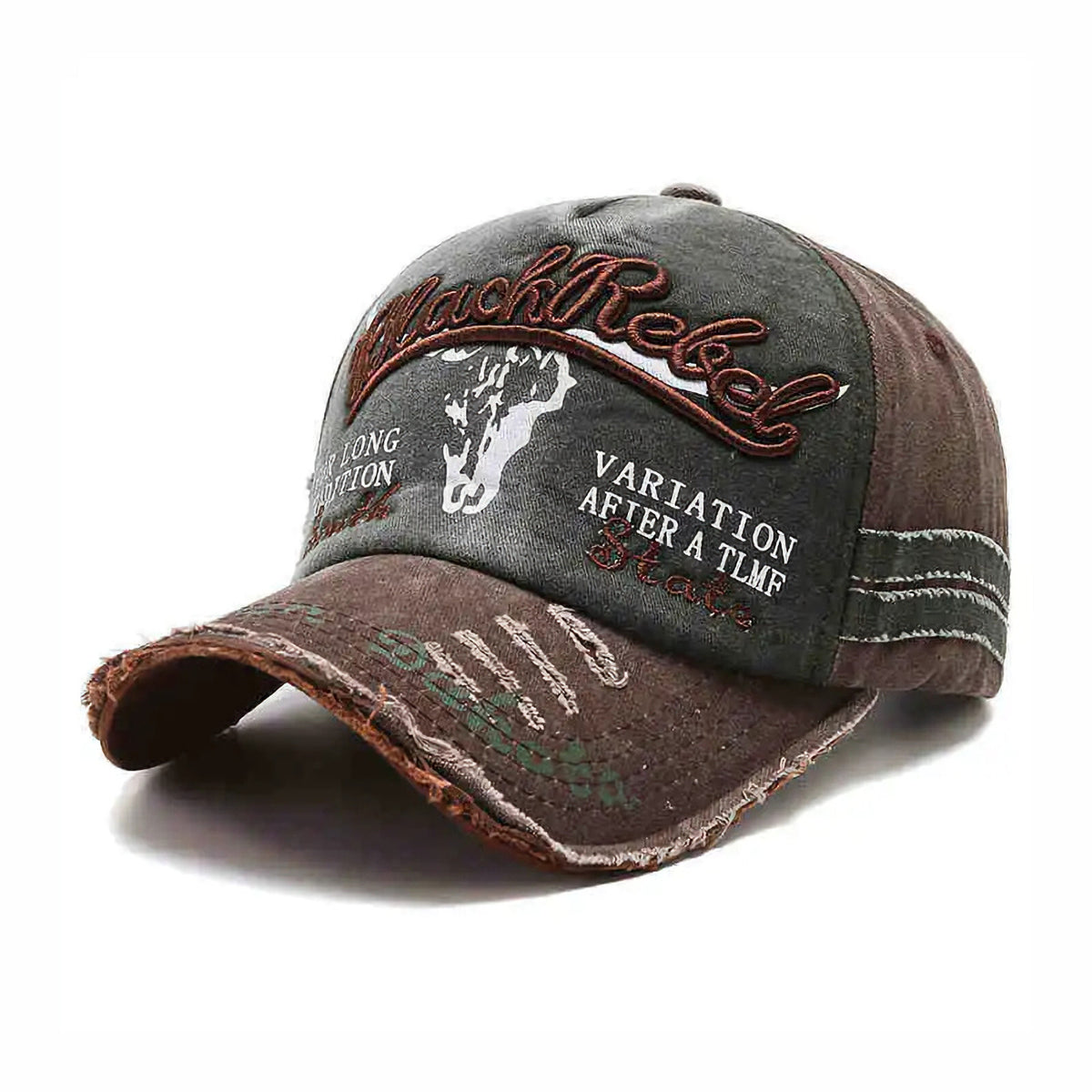 Dunkelbraune Black Rebel Vintage-Basecap