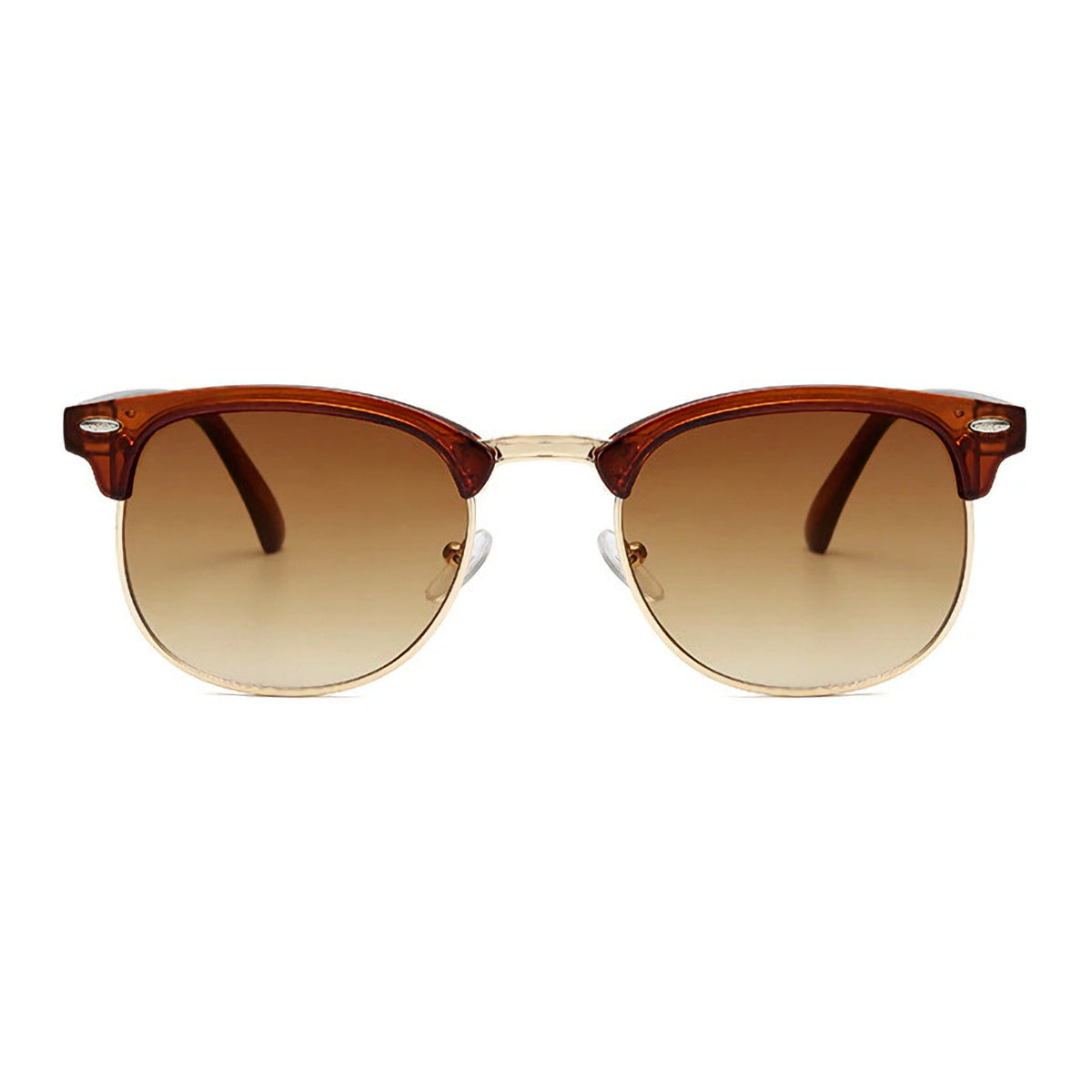 Braune Vintage Unisex-Sonnenbrille