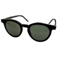 Schwarze Cat-Eye-Sonnenbrille matt und glänzend