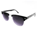 Schwarz-silberne Vintage Sonnenbrille
