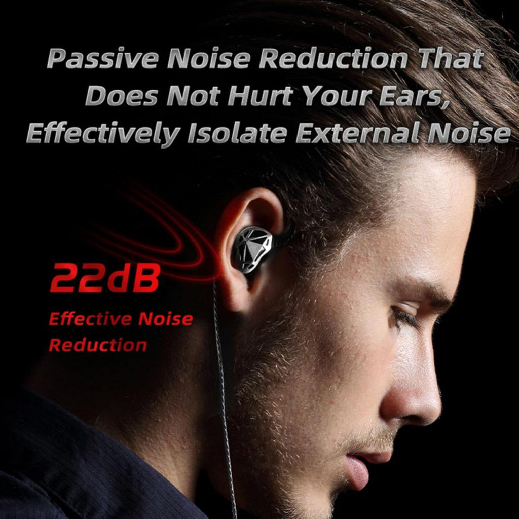 Premium Headset Kopfhörer QKZ-AK7 Pro HiFi In-Ear-Headset Ohrhörer + Hardcase