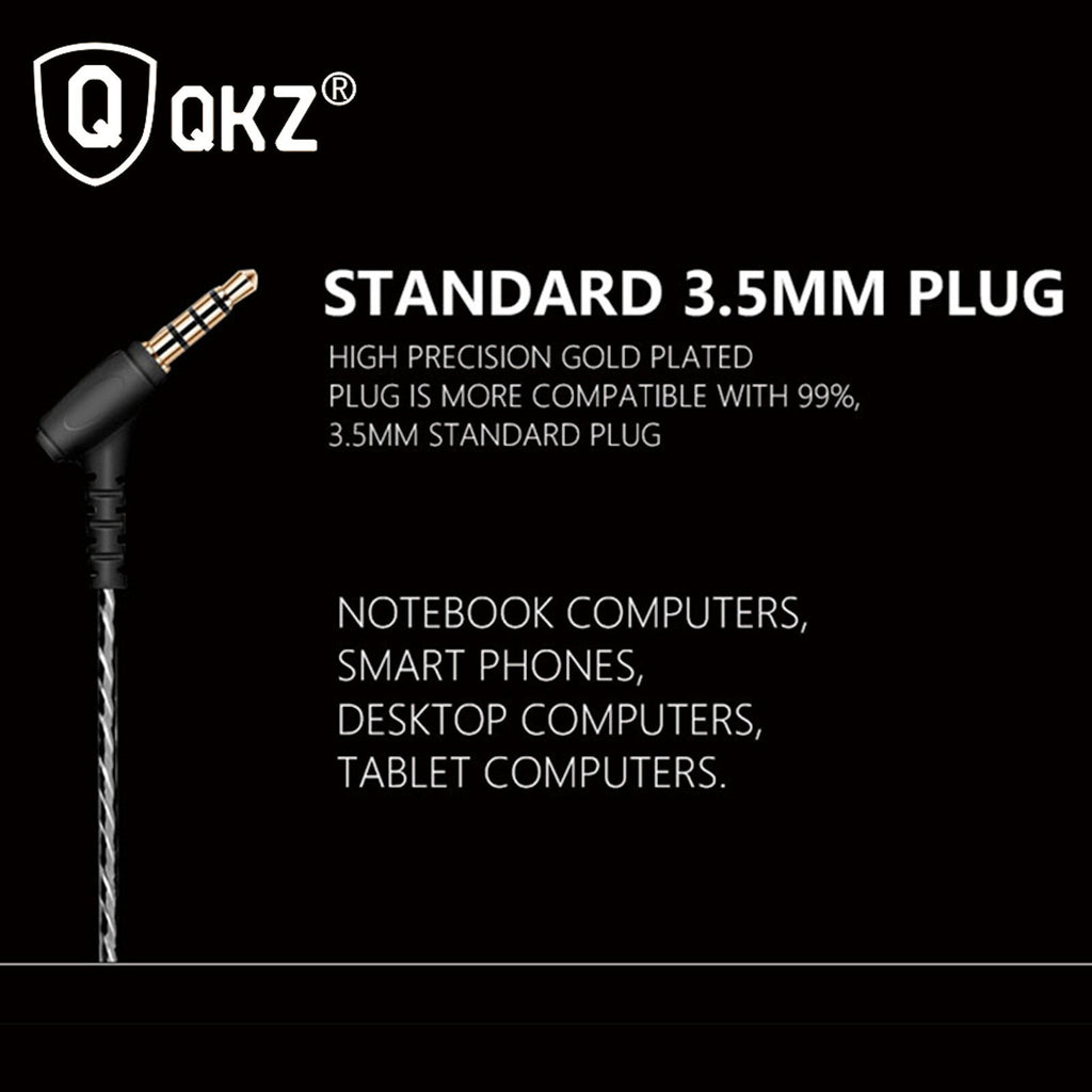 Super Bass High-End In Ear Kopfhörer QKZ W1 Rot Ohrhörer austauschbare Kabel