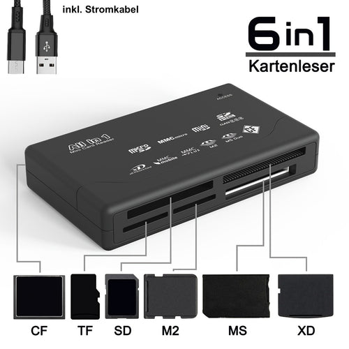 All-in-One USB-Kartenleser für CF SD xD MS SDHC